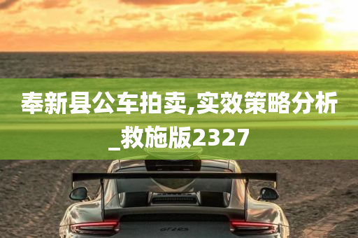 奉新县公车拍卖,实效策略分析_救施版2327