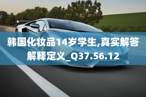 韩国化妆品14岁学生,真实解答解释定义_Q37.56.12