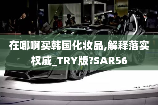 在哪啊买韩国化妆品,解释落实权威_TRY版?SAR56