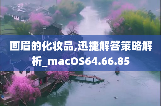 画眉的化妆品,迅捷解答策略解析_macOS64.66.85