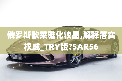 俄罗斯欧莱雅化妆品,解释落实权威_TRY版?SAR56