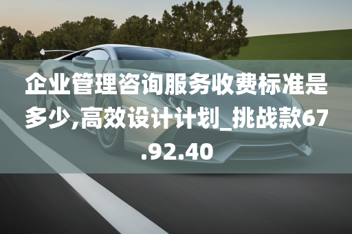 企业管理咨询服务收费标准是多少,高效设计计划_挑战款67.92.40