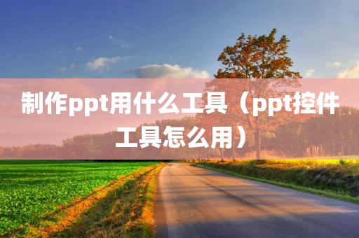 制作ppt用什么工具（ppt控件工具怎么用）