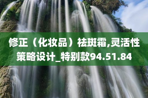 修正（化妆品）祛斑霜,灵活性策略设计_特别款94.51.84