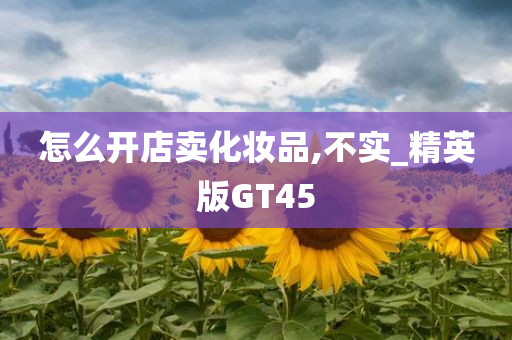 怎么开店卖化妆品,不实_精英版GT45