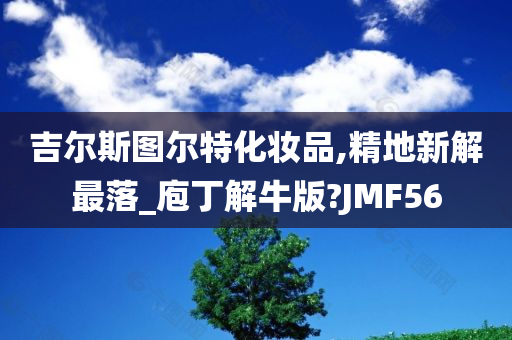 吉尔斯图尔特化妆品,精地新解最落_庖丁解牛版?JMF56