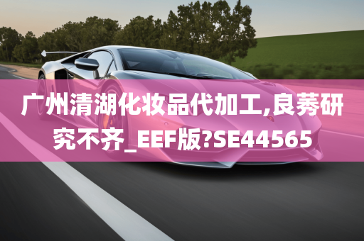 广州清湖化妆品代加工,良莠研究不齐_EEF版?SE44565