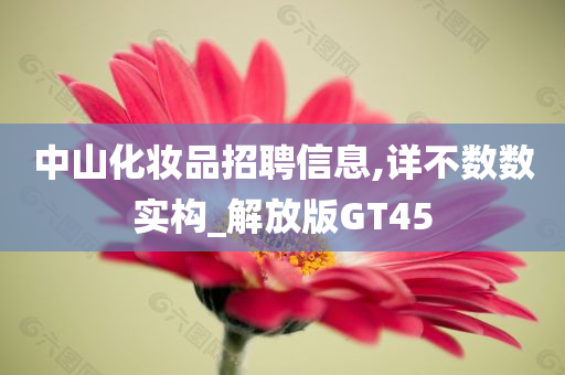 中山化妆品招聘信息,详不数数实构_解放版GT45