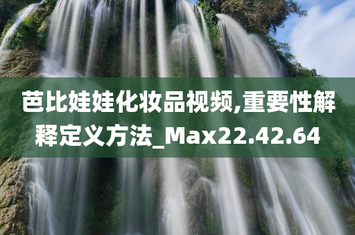 芭比娃娃化妆品视频,重要性解释定义方法_Max22.42.64