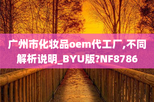 广州市化妆品oem代工厂,不同解析说明_BYU版?NF8786