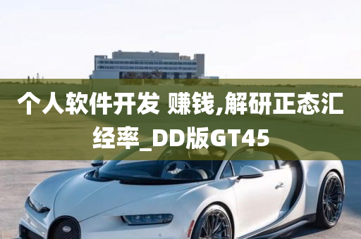 个人软件开发 赚钱,解研正态汇经率_DD版GT45