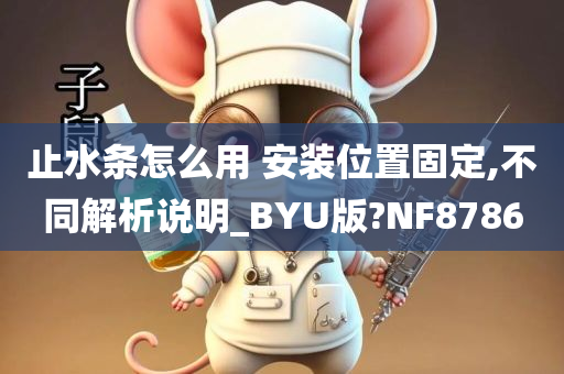 止水条怎么用 安装位置固定,不同解析说明_BYU版?NF8786