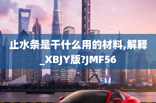 止水条是干什么用的材料,解释_XBJY版?JMF56