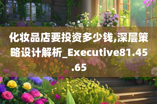 化妆品店要投资多少钱,深层策略设计解析_Executive81.45.65