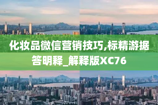 化妆品微信营销技巧,标精游据答明释_解释版XC76